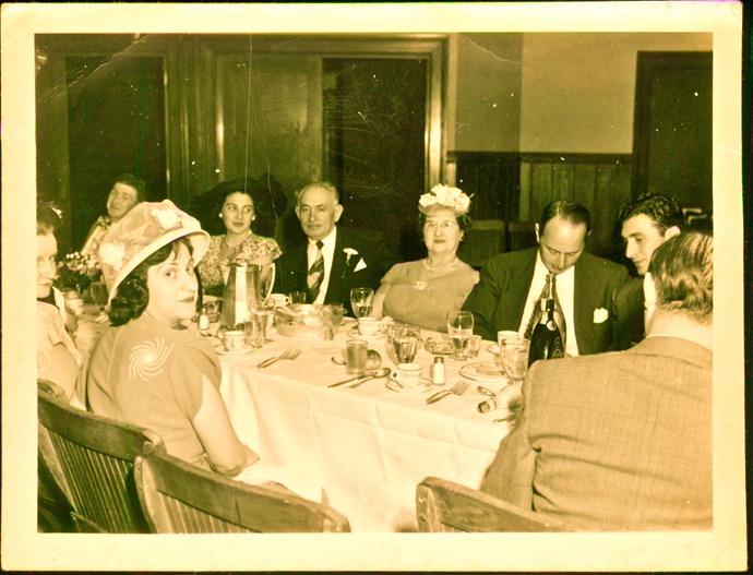 1948 FAMILY GUESTS AT EDITH'S  WEDDING