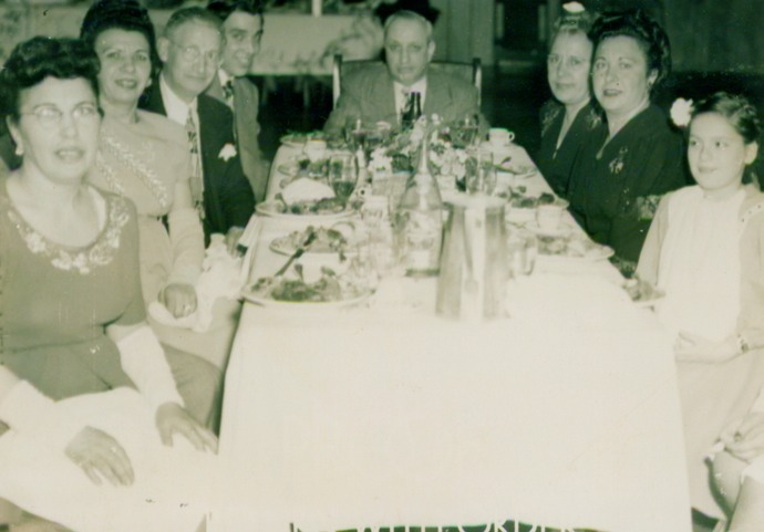 1948 FAMILY GUESTS  AT EDITH'S WEDDING